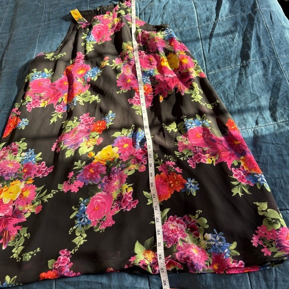 Betsey Johnson  Halter Shift A Line Floral Dress Size 12 - Picture 4 of 9